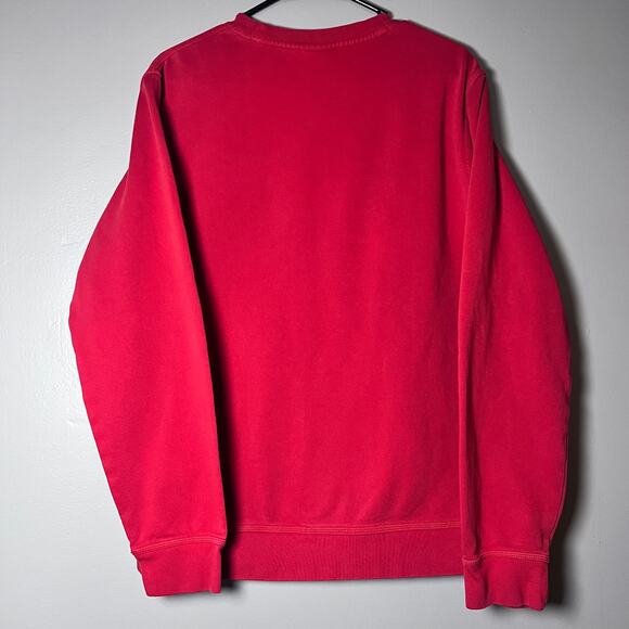 Nike Red Embroidered Swoosh Crewneck Sweatshirt Men’s Large Classic Pullover - Picture 2 of 12